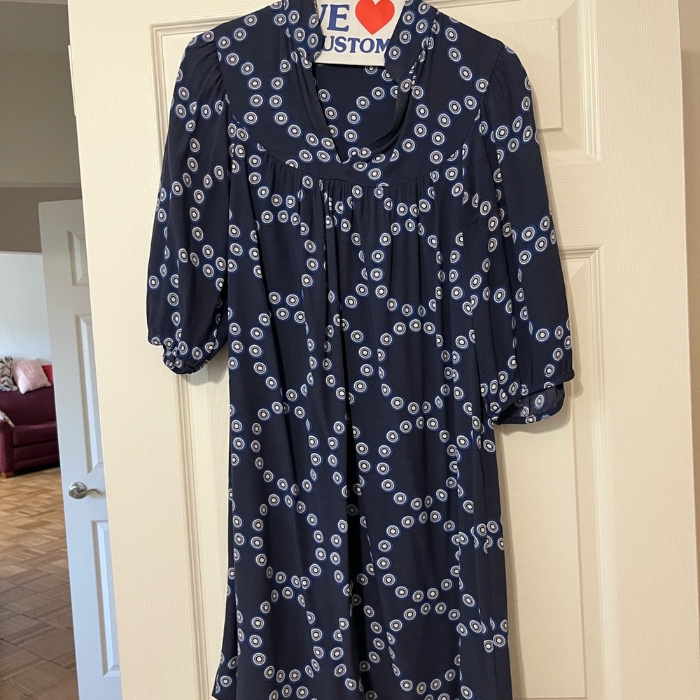 Banana Republic Blue Balloon Sleeve Dress size 4